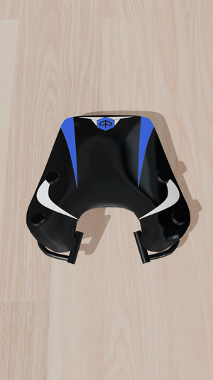 Roller-Aufkleberset mit orangefarbenem Aufkleberset - Zip Graphicz