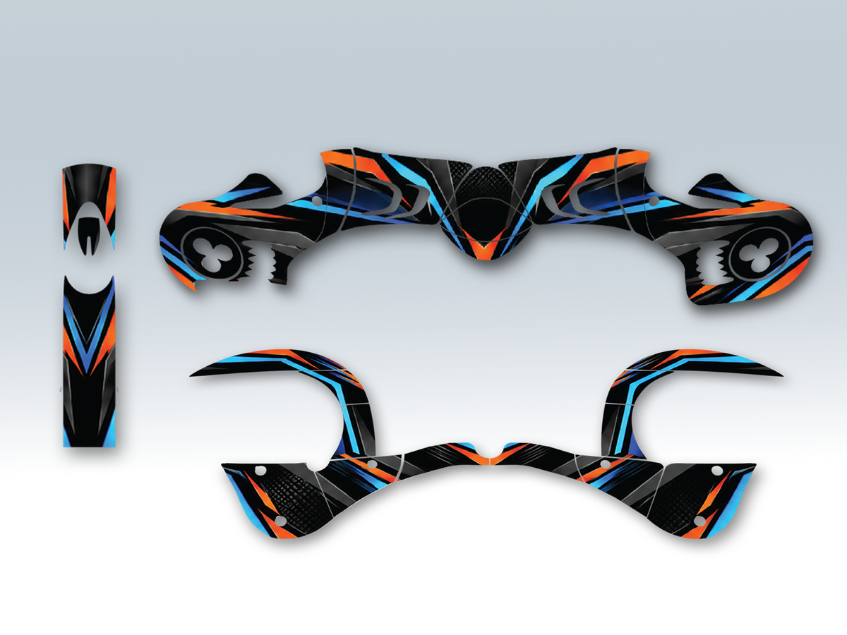 Asphalt - Alpha Full Face Helmet Graphics Kit