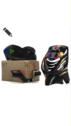 Red Bull Custom Edition - Piaggio Zip SP Stickerset volledige stickerset stickerset - Zip Graphicz