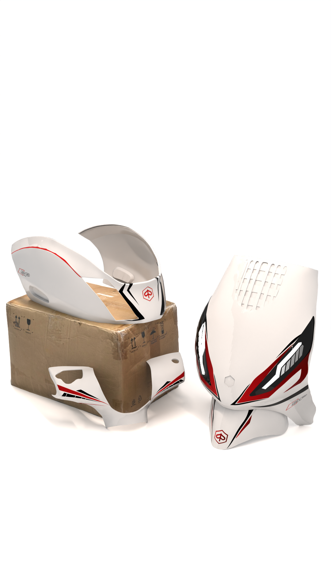 Audi ''SP'' V2 - Stickerset Piaggio Zip (Orginele Kappen) Volledige Stickerset stickerset - Zip Graphicz