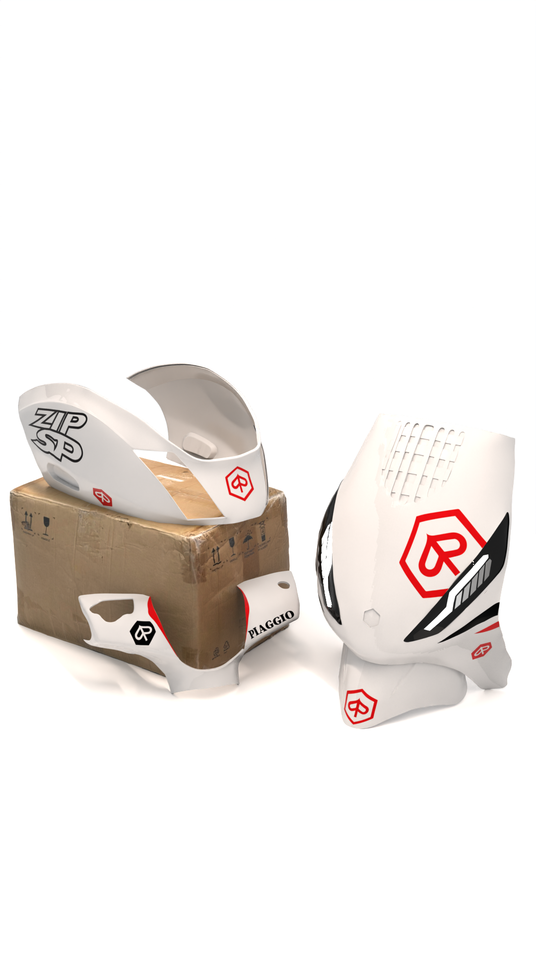 SP Design Minimalistisch - Piaggio Zip Graphics Kit (Original Plastics)