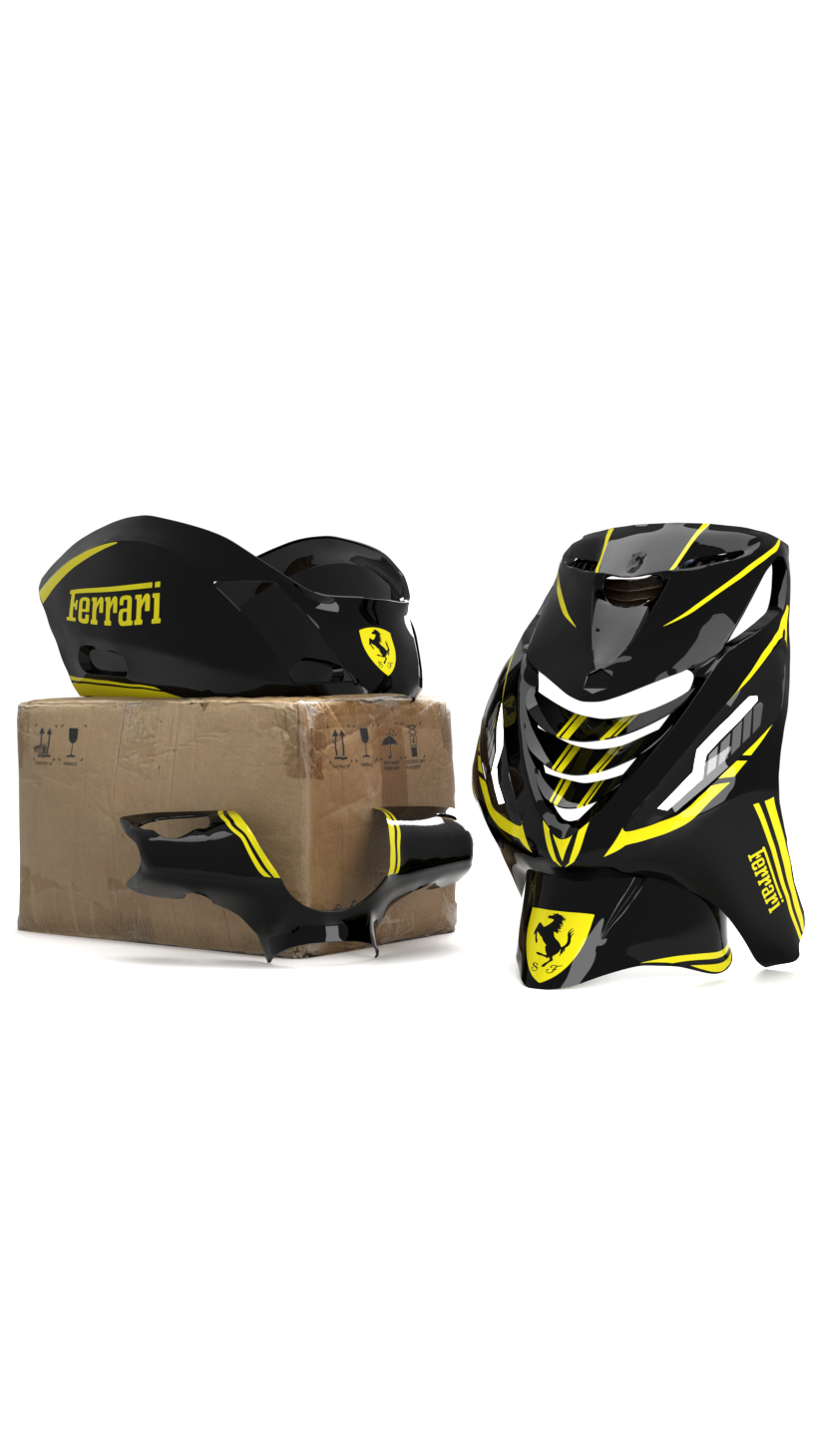 Ferrari Revamp - Piaggio Zip SP Grafikset