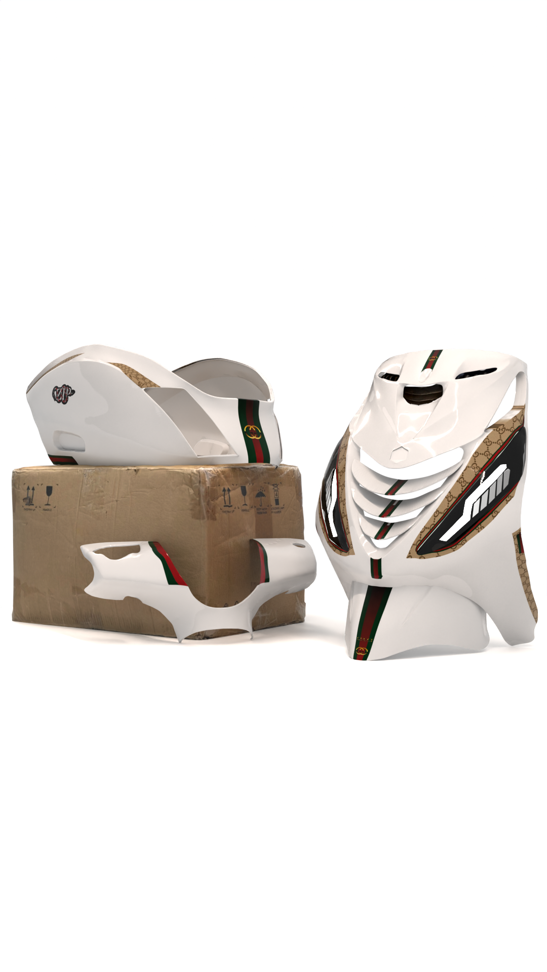 Gucci Minimalistisch- Piaggio Zip SP Graphics Kit