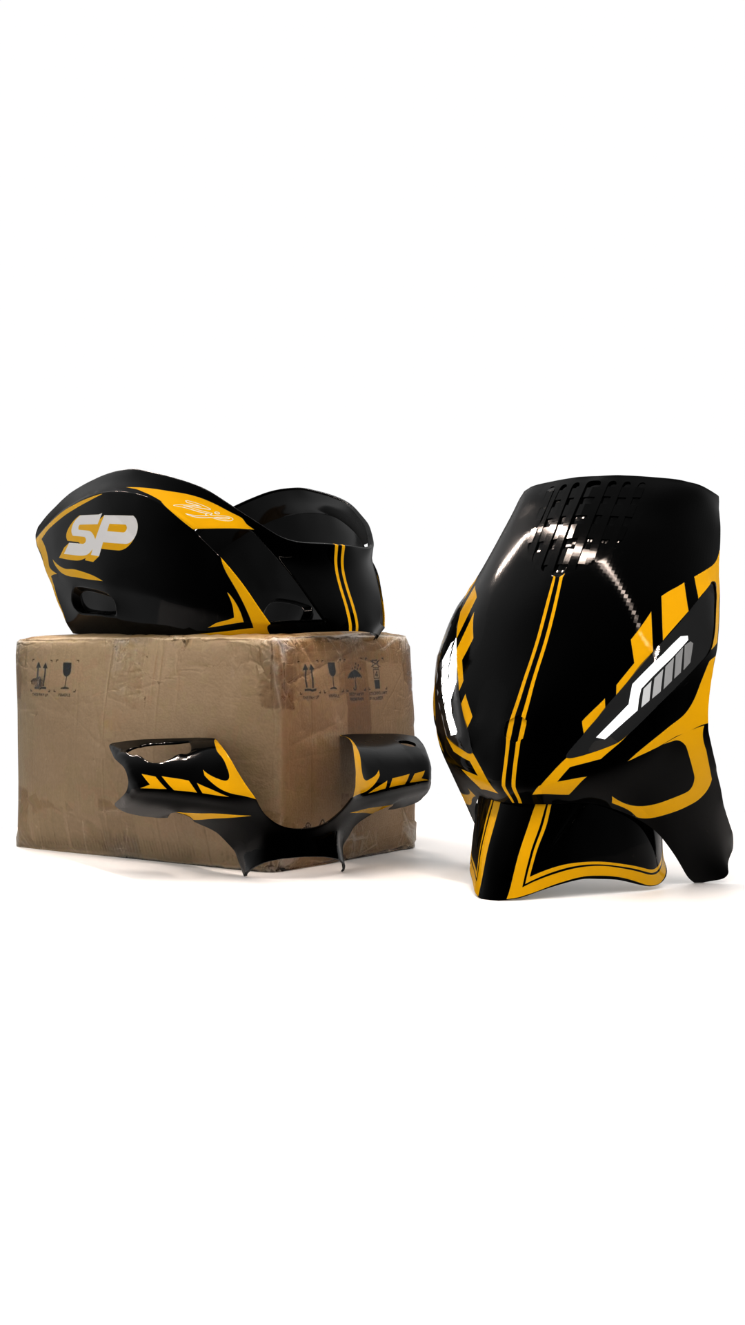 Striped - Piaggio Zip Graphics Kit (Original Plastics)