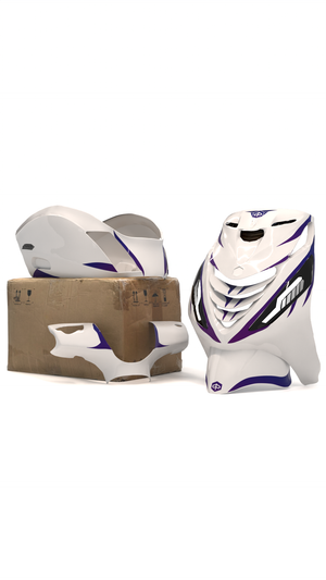 Sharp Soulver Minimalistic - Stickerset Piaggio Zip volledige stickerset stickerset - Zip Graphicz