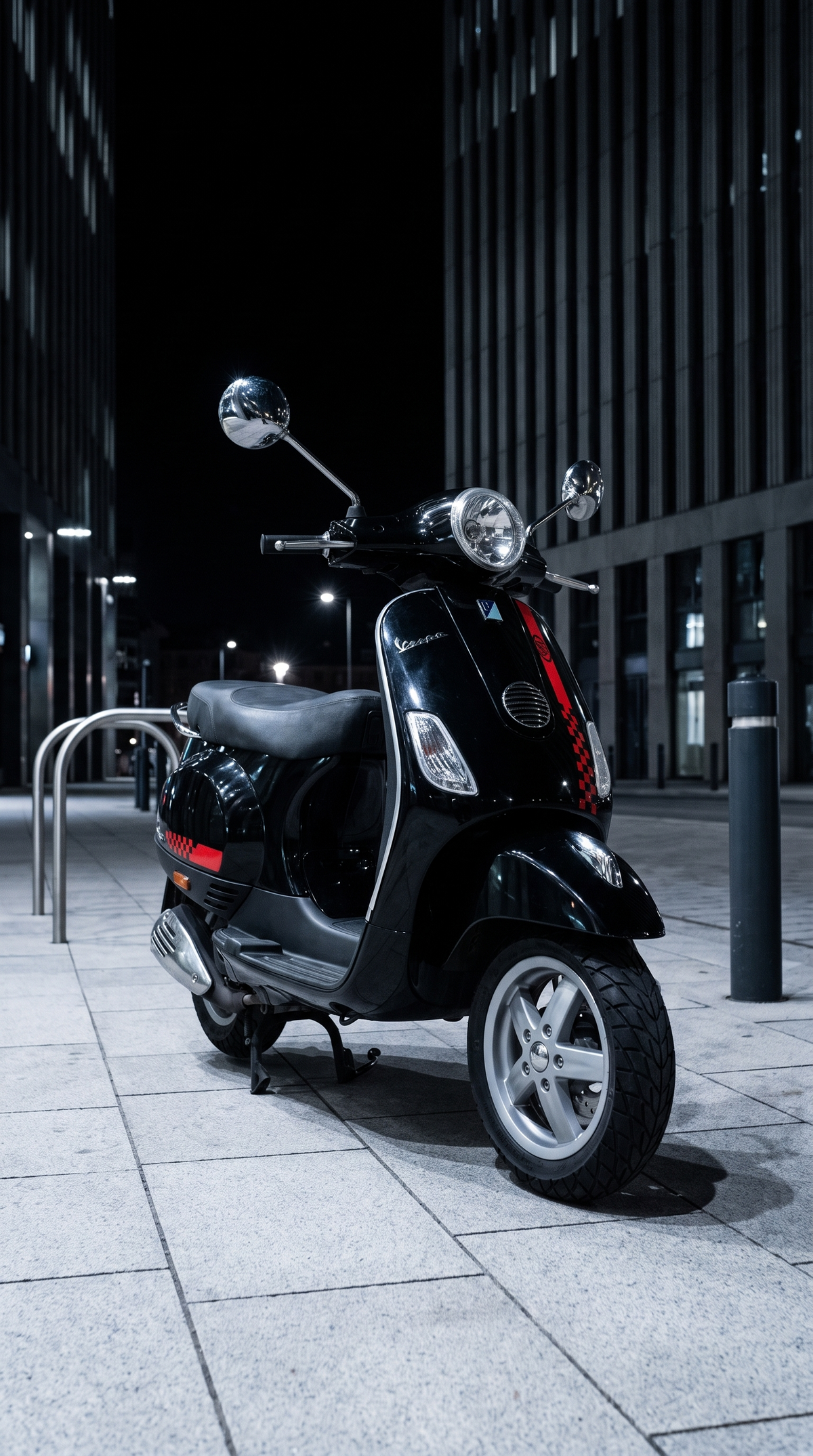 Checkerd Flag - Vespa LX-50 Graphics Kit