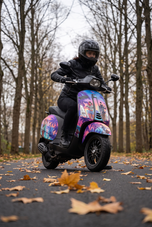 Neon Drive stickerset voor Vespa Sprint – productfoto
