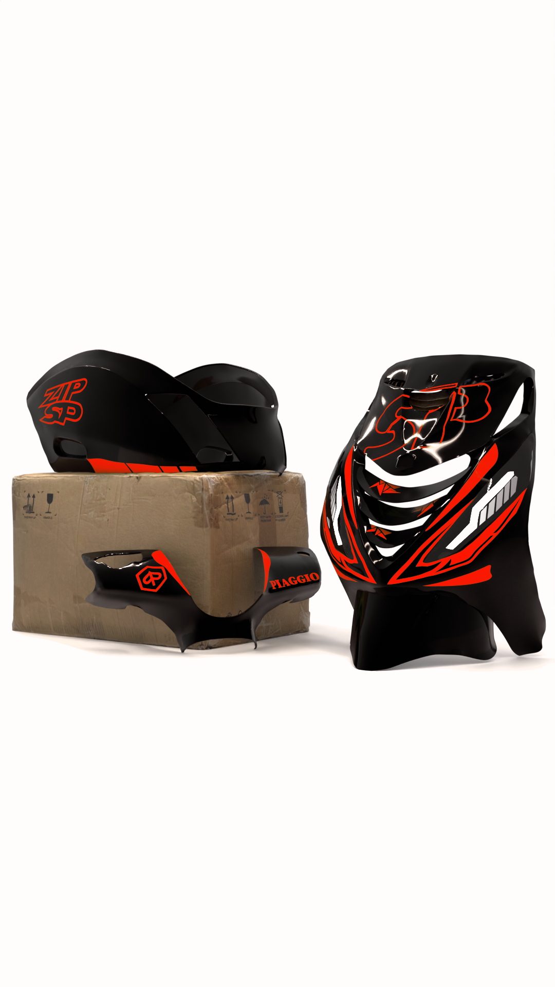 Fracture - Piaggio Zip SP Graphics Kit