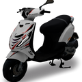 Sporty Design V1 - Stickerset Piaggio Zip Volledige Stickerset stickerset - Zip Graphicz