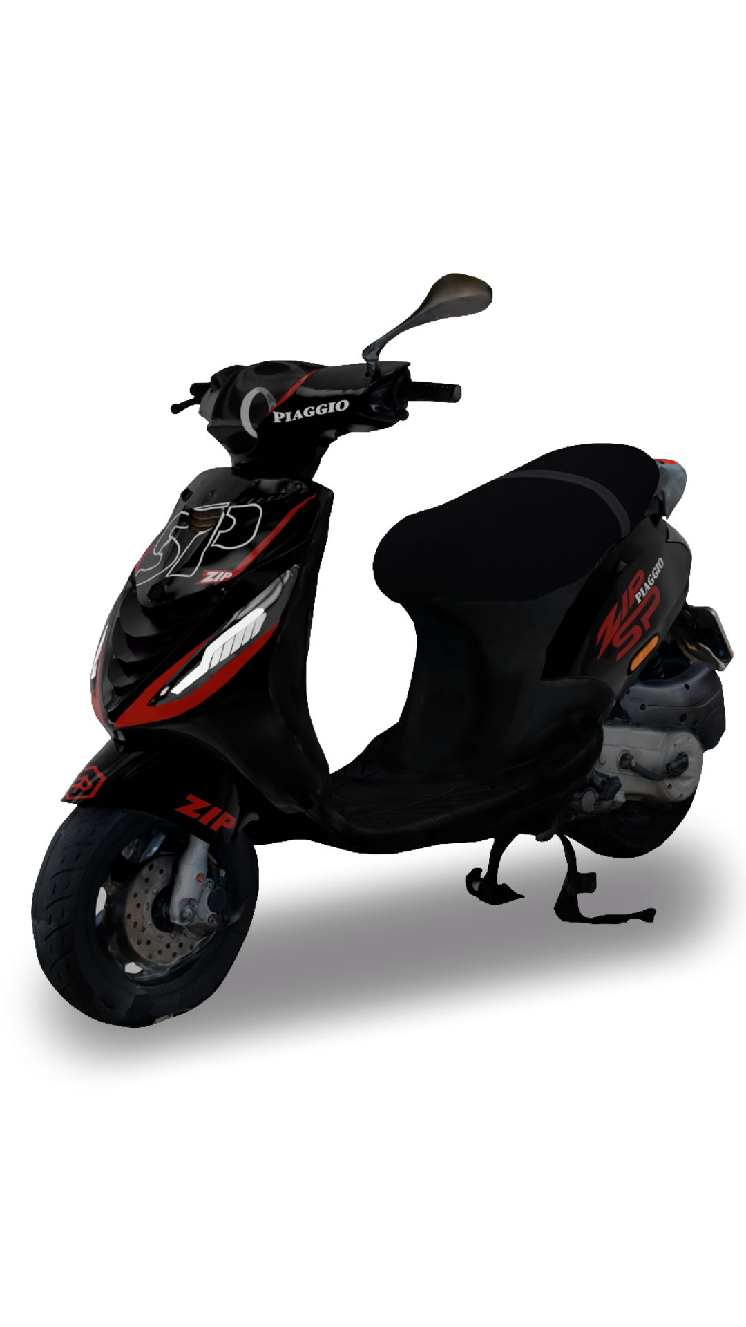 Modern Zip SP V2 - Stickerset Piaggio Zip black stickerset - Zip Graphicz