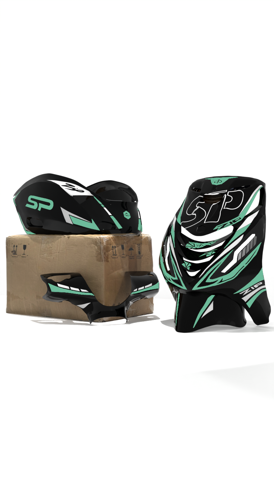 Scooter stickerset Volledig Stickersetje stickerset - Zip Graphicz