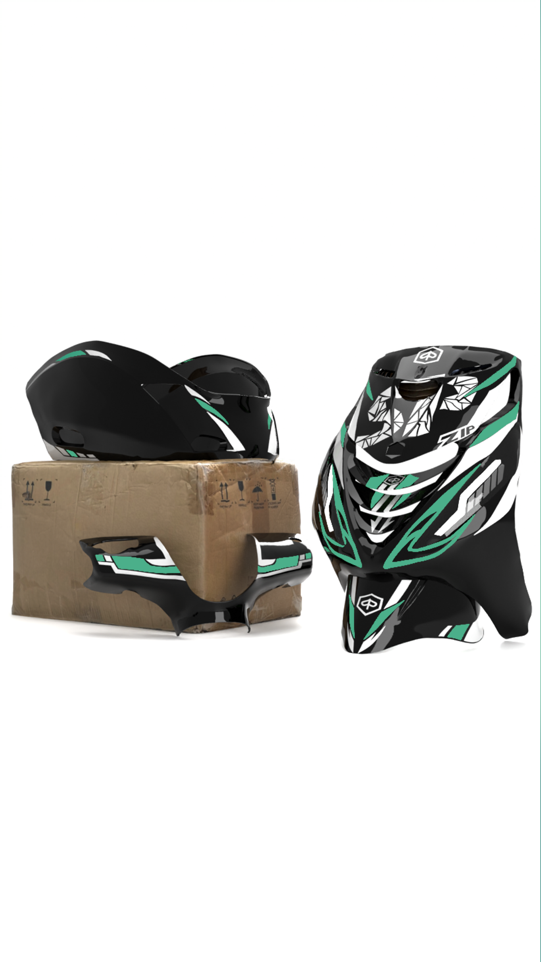 Volledige Stickerset stickerset - Zip Graphicz