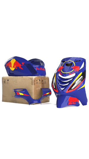 Red Bull Racing - Piaggio Zip Stickerset volledige stickerset stickerset - Zip Graphicz