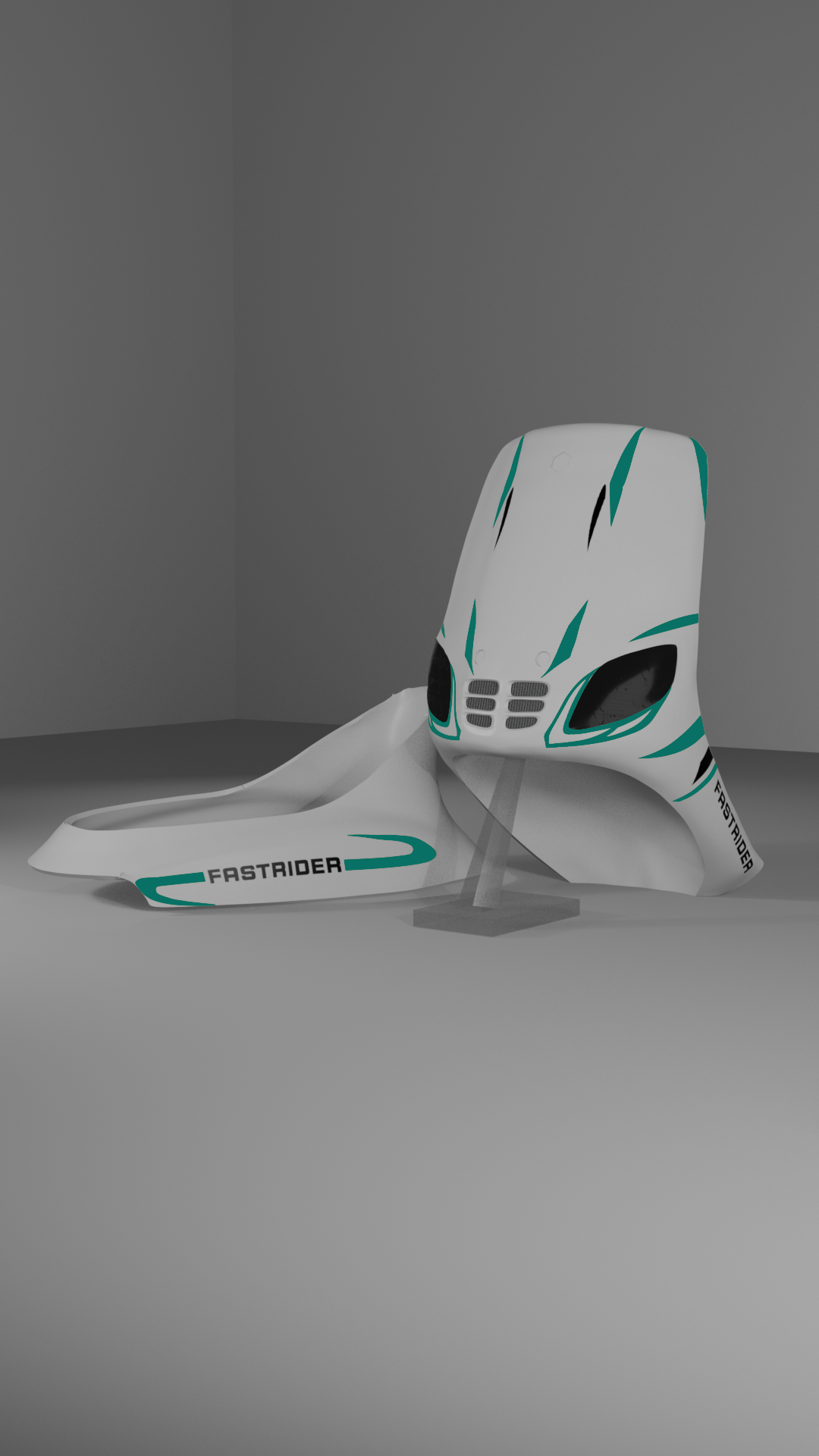 Scooter stickerset wit-rood stickerset - Zip Graphicz