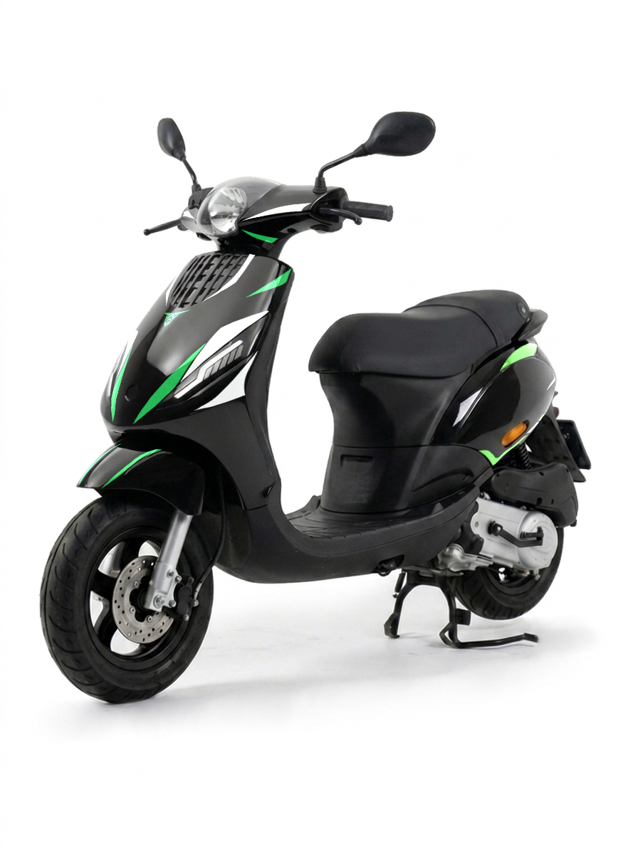 Carbon - Piaggio Zip Graphics Kit (Original Plastics)