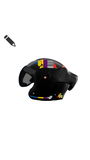 Red Bull ''Custom'' Edition  - Boxer helm Stickerset gold stickerset - Zip Graphicz