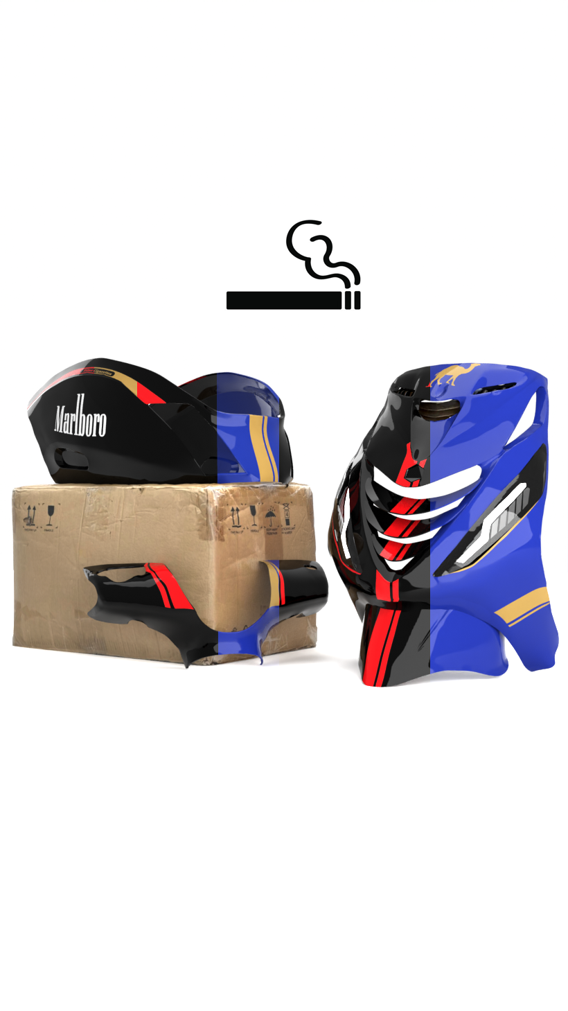 Cigarette Designs - Stickerset Piaggio Zip volledige stickerset stickerset - Zip Graphicz