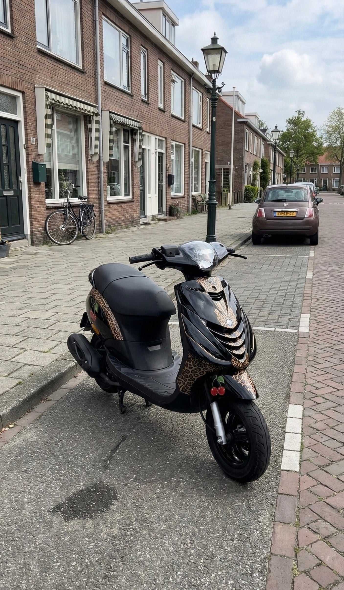 Panter Print Minimalistisch - Piaggio Zip Graphics Kit (Original Plastics)