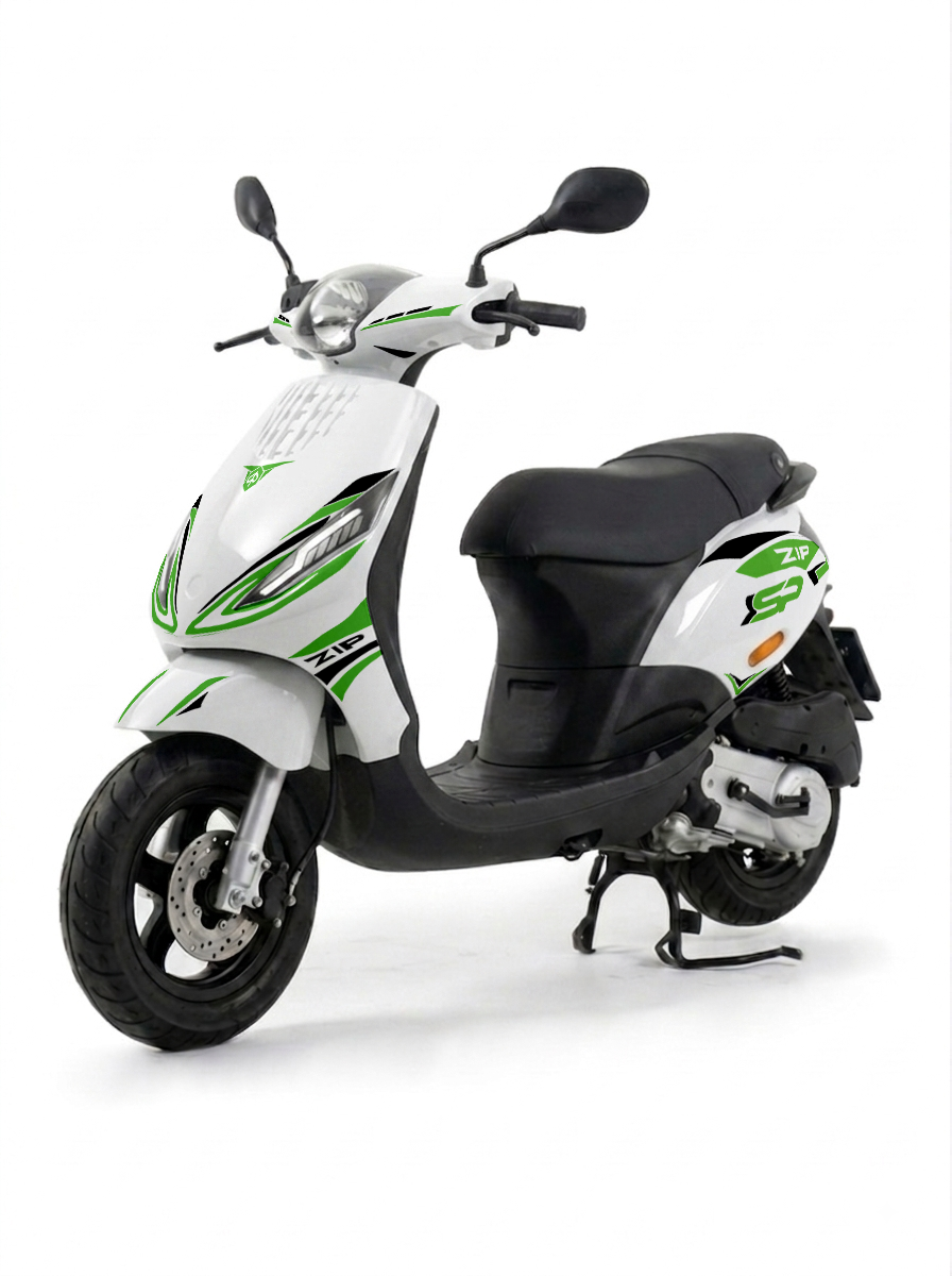 Midnight Ride - Piaggio Zip Graphics Kit (Original Plastics)
