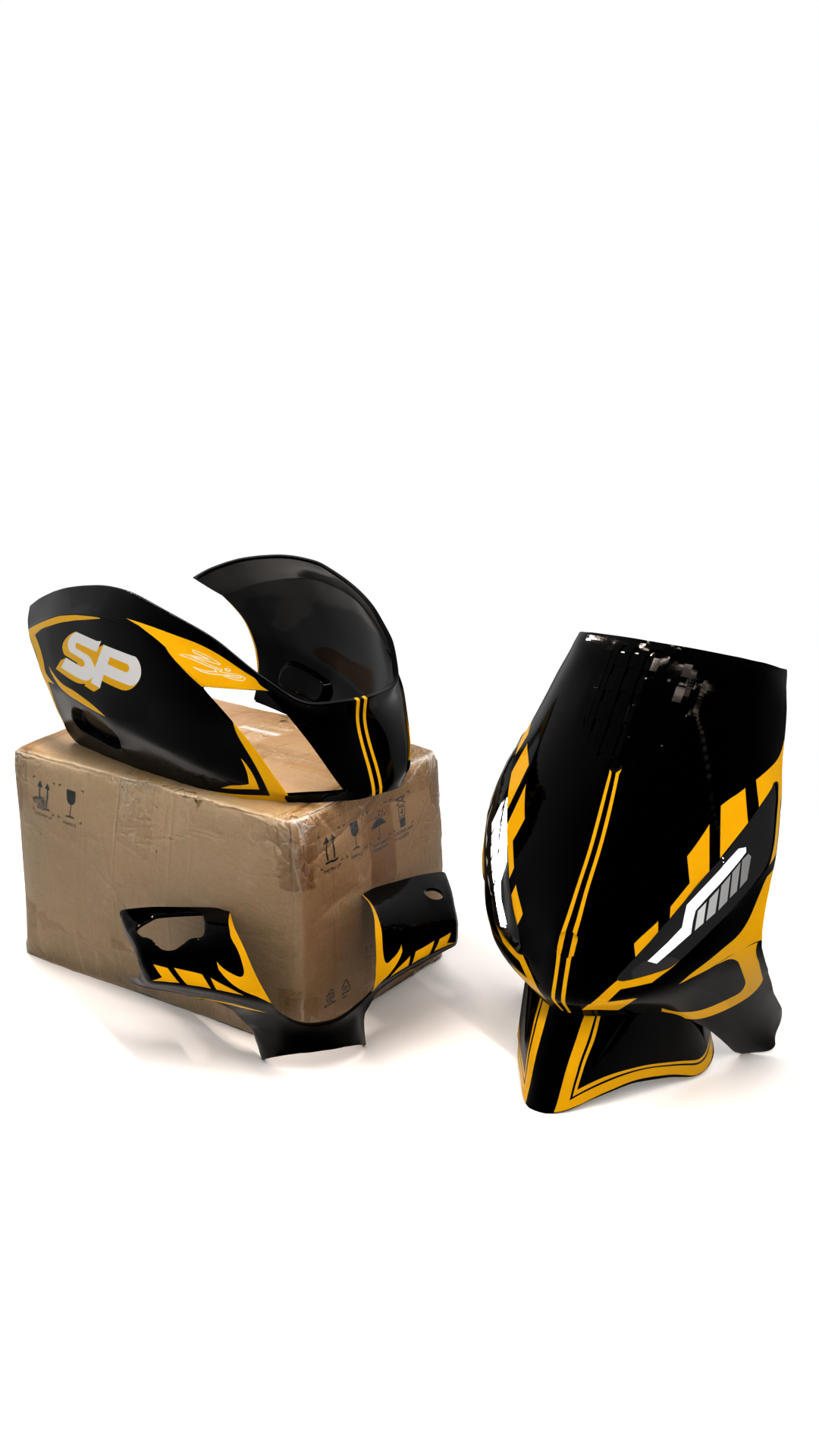 Striped - Piaggio Zip Graphics Kit (Original Plastics)