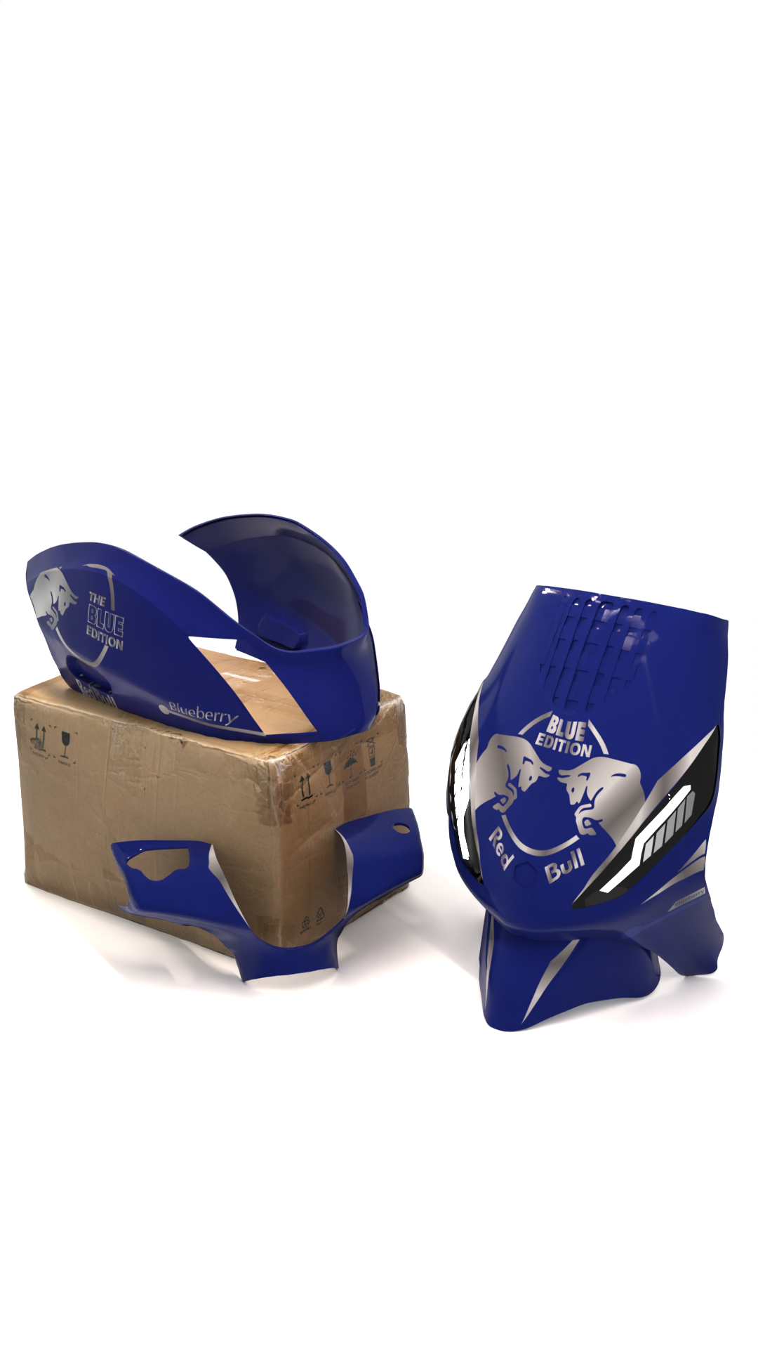 Red Bull Special Editions - Piaggio Zip  Graphics Kit (Original Plastics)