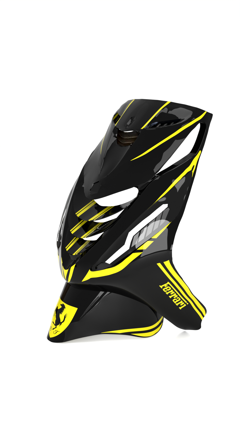 Ferrari Revamp -  Piaggio Zip SP Graphics Kit