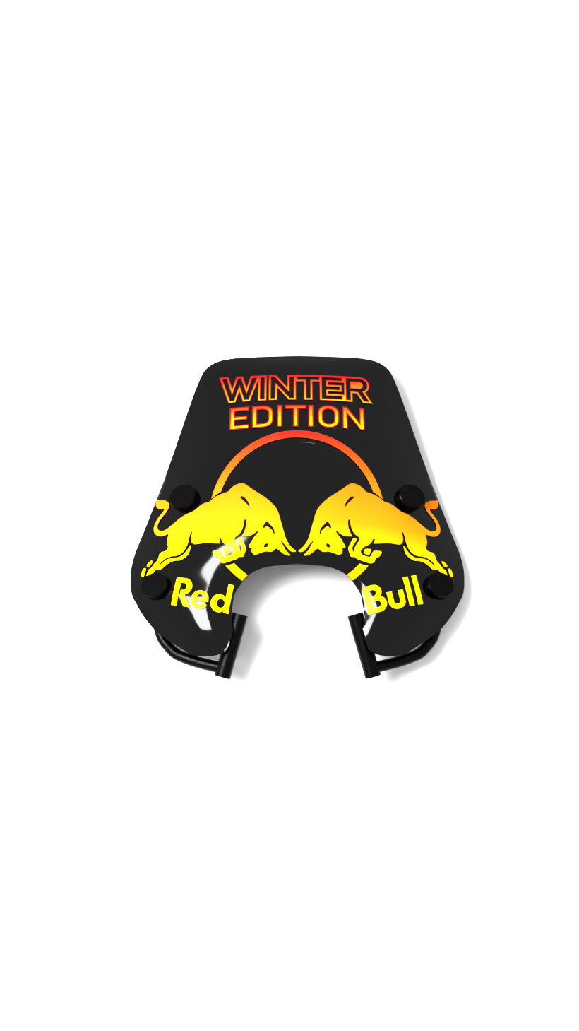 Red Bull Winter Edition 2025 - Piaggio Zip Low Windscreen Graphics Kit