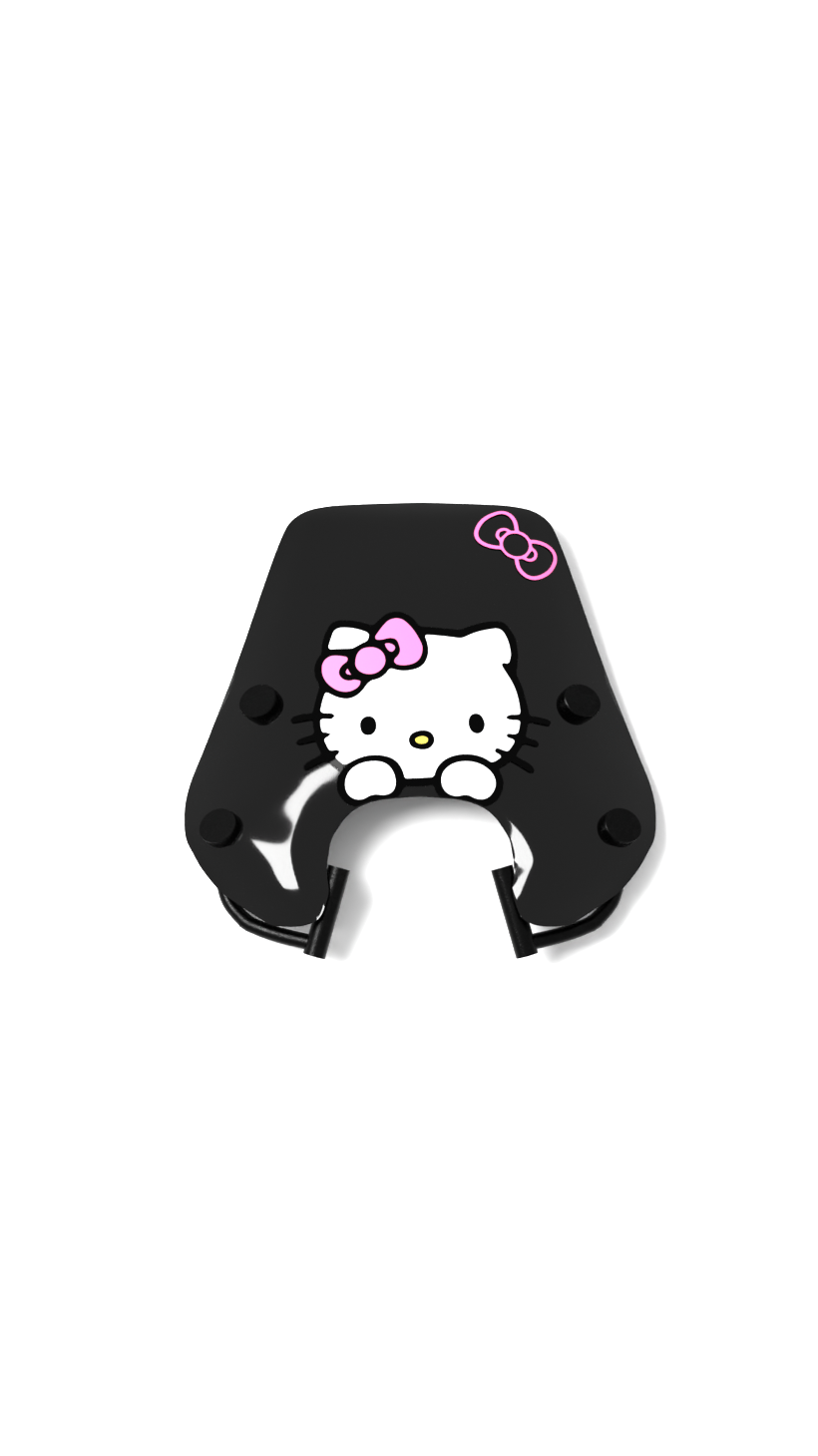 Hello Kitty V2 - Piaggio Zip Low Windscreen Graphics Kit
