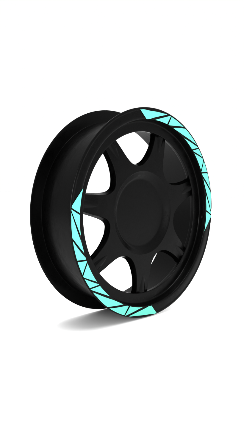 Fractured - Rim Stickers 2x