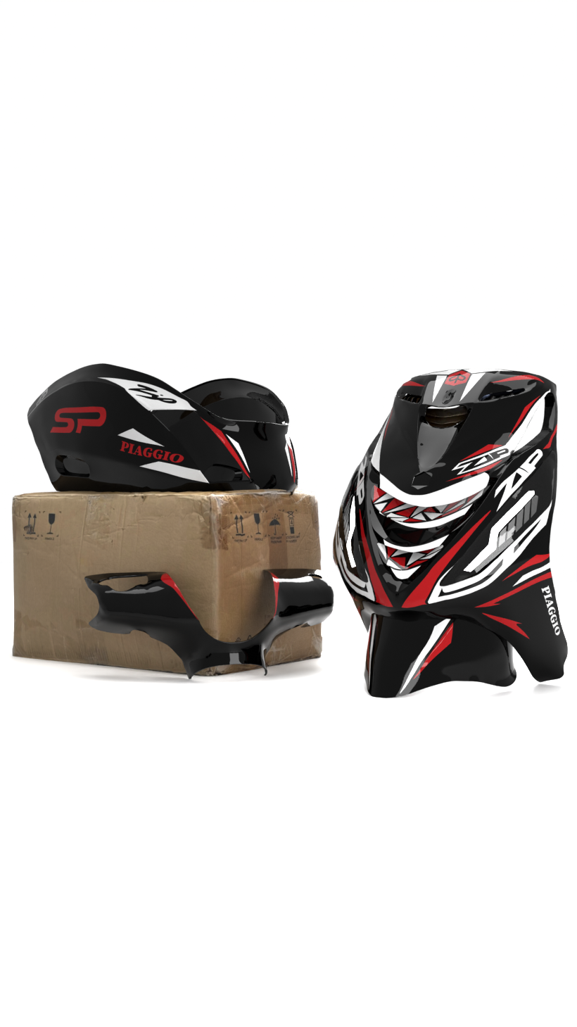 Sporty Evolution - Piaggio Zip SP Graphics Kit – Zip Graphicz