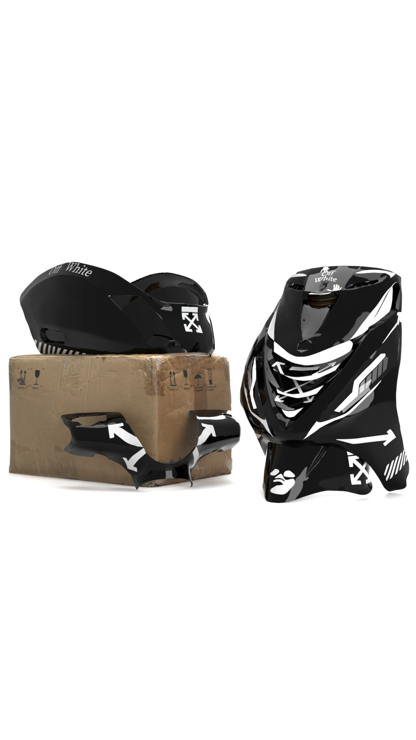 Off White - Piaggio Zip Graphics Kit