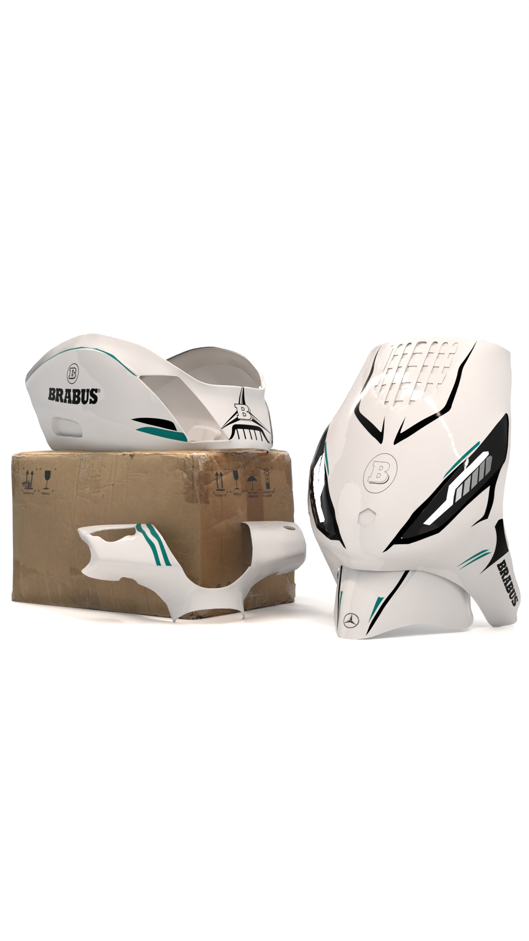 Brabus - Piaggio Zip Graphics Kit (Original Plastics)