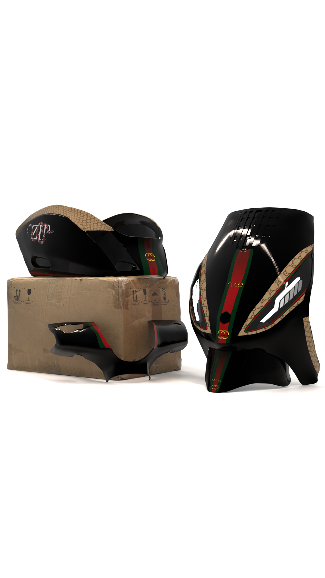 Gucci - Piaggio Zip Graphics Kit (Original Plastics)