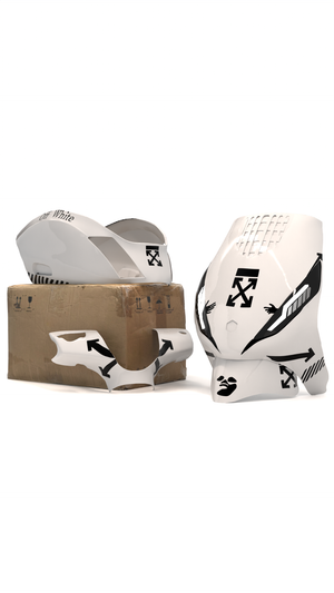 Off White - Stickerset Piaggio Zip (Orginele Kappen) volledig stickersetje stickerset - Zip Graphicz