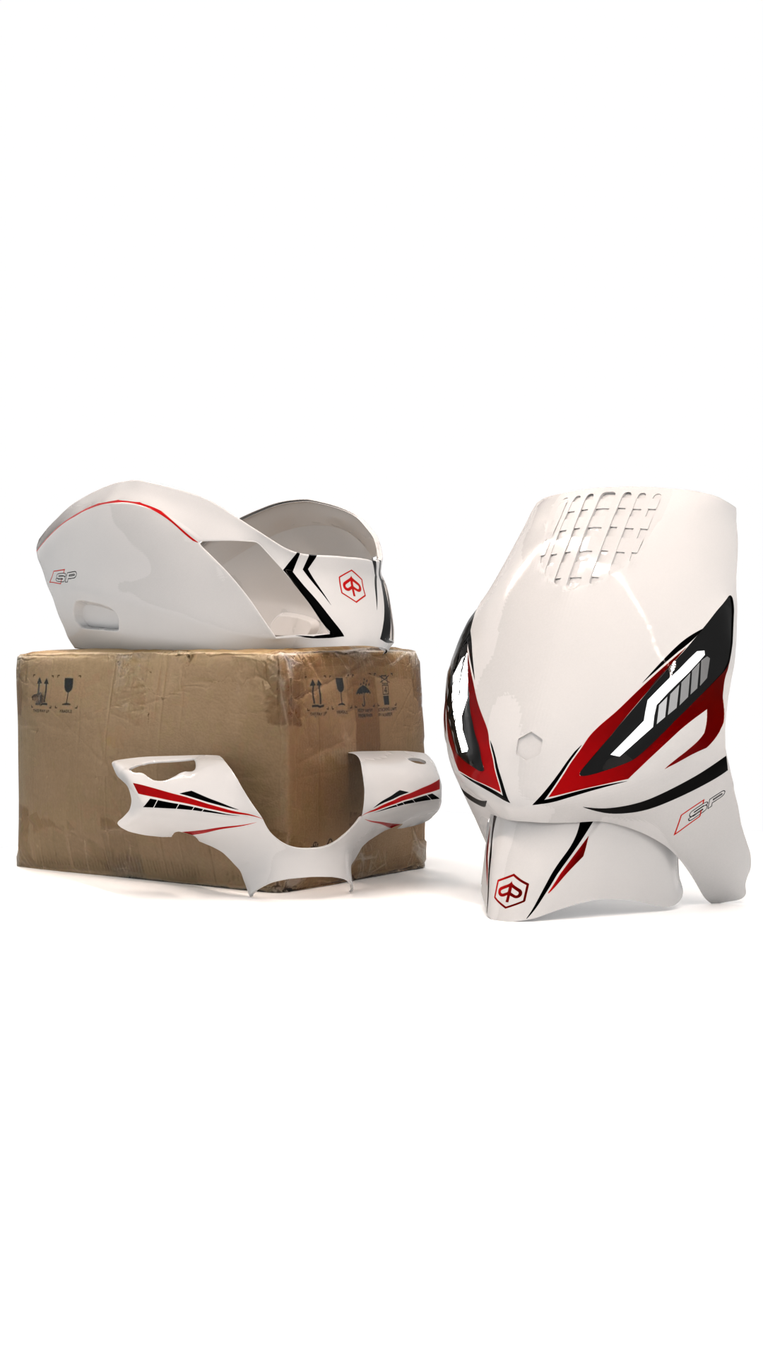 Audi ''SP'' V2 - Piaggio Zip SP Graphics Kit – Zip Graphicz
