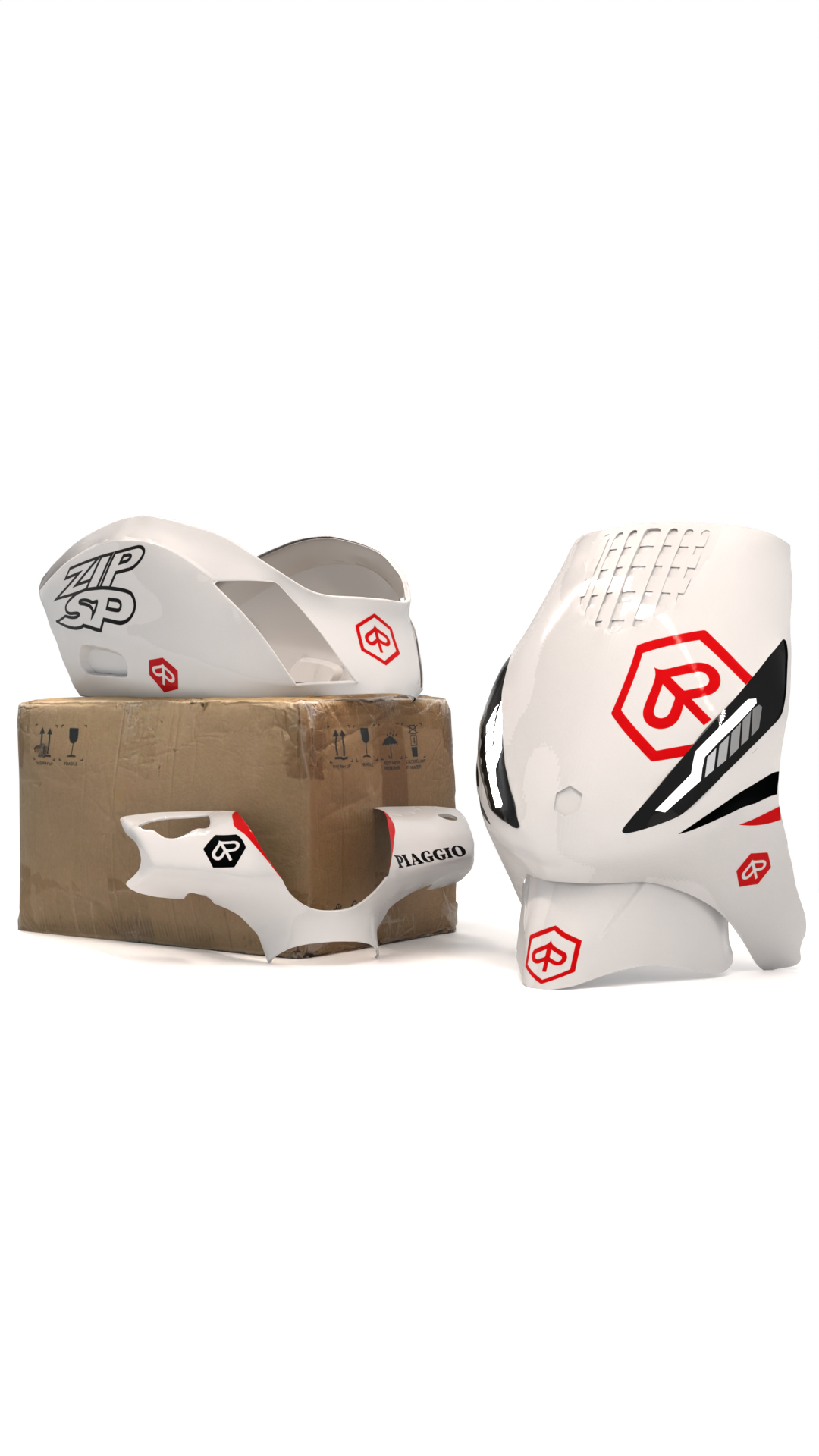 SP Design Minimalistisch - Piaggio Zip Graphics Kit (Original Plastics)