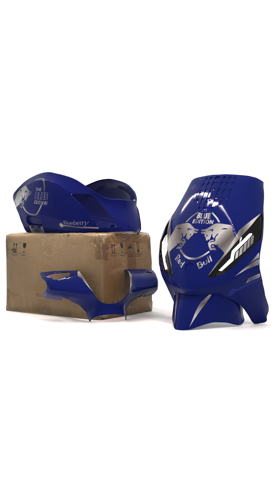 Red Bull Special Editions - Piaggio Zip  Graphics Kit (Original Plastics)