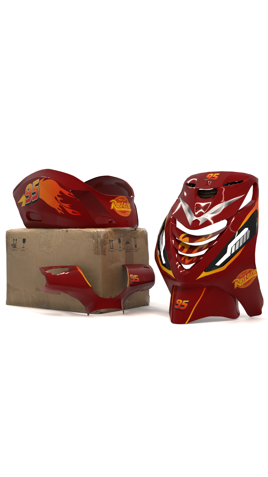 Lightning Mc Queen ''Cars'' - Piaggio Zip SP Graphics Kit