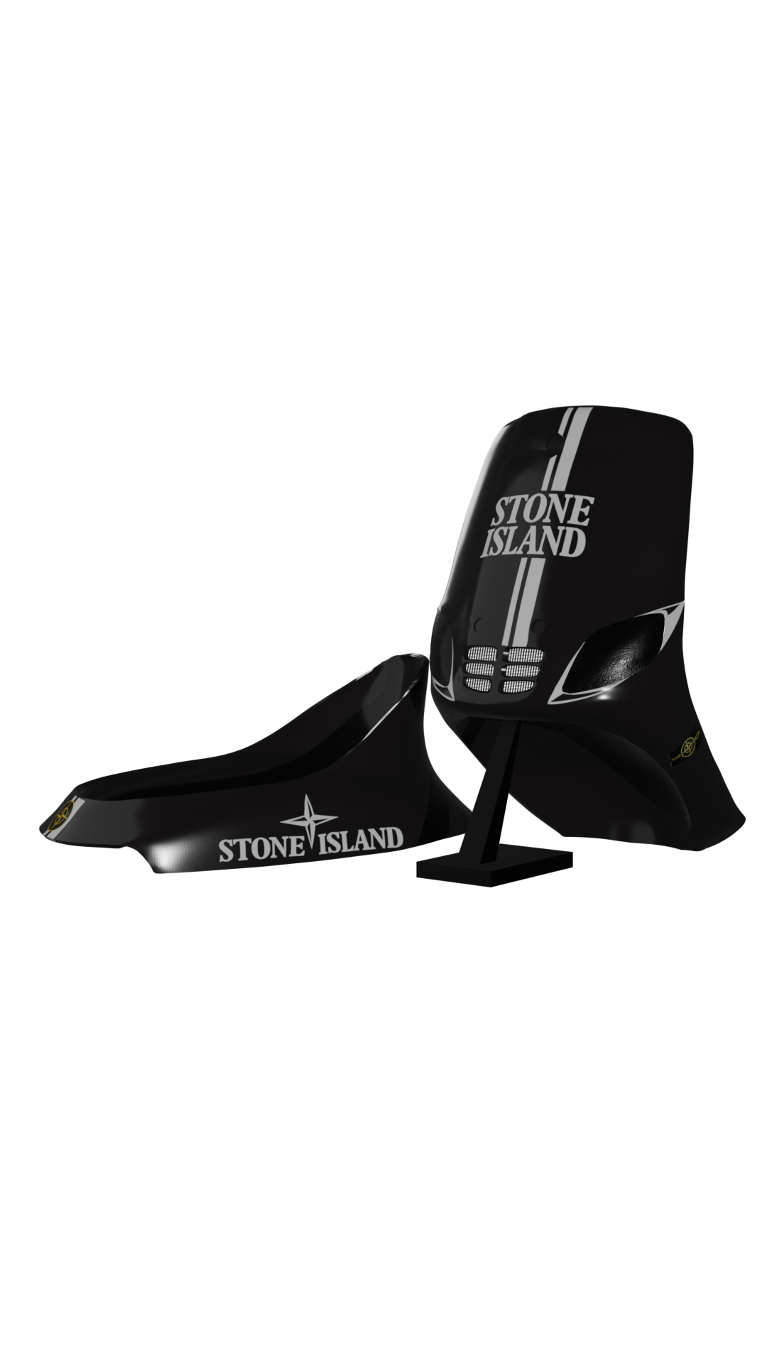 Stone Island- Type 3 Stickerset black stickerset - Zip Graphicz