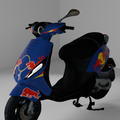 Red Bull Orgineel - Piaggio Zip Graphics Kit (Original Plastics)