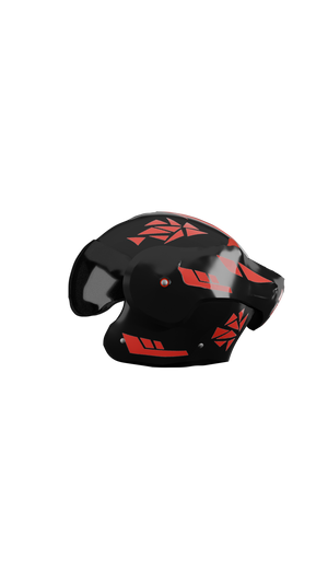 Fractured  - Boxer helm Stickerset white stickerset - Zip Graphicz