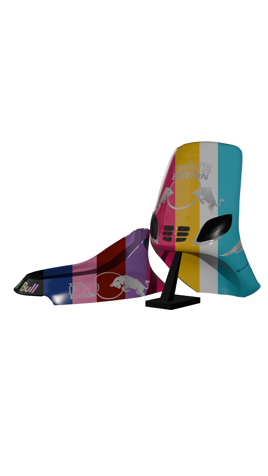 Red Bull Special Editions V2 - Type 3 Stickersets black edition stickerset - Zip Graphicz