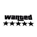 Wanted 5 Stars - Universal Sticker