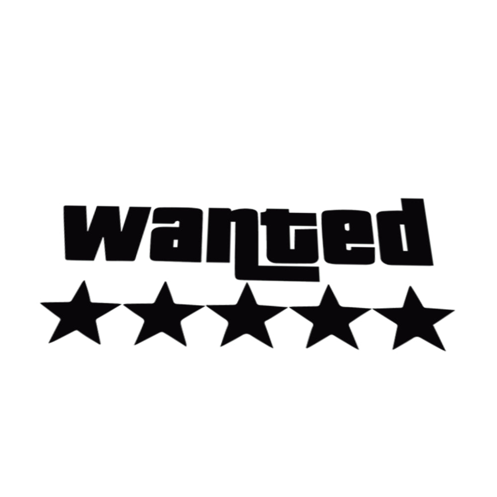 Wanted 5 Stars - Universal Sticker