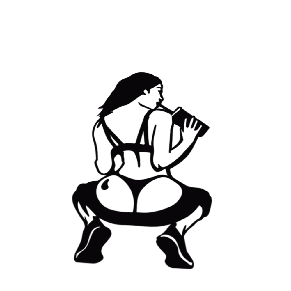 Girls Ass Silhoutte - Universal Sticker