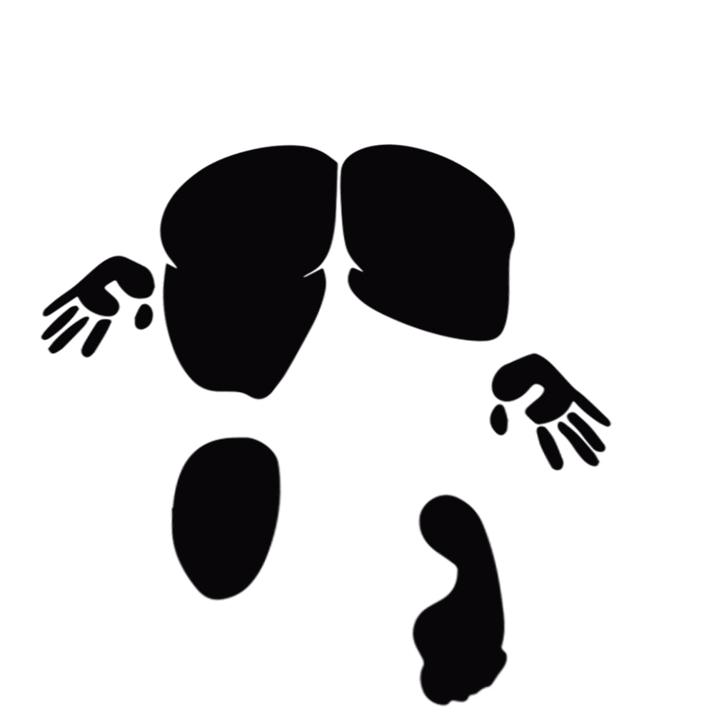 Ass Sitting Silhoutte - Universal Sticker