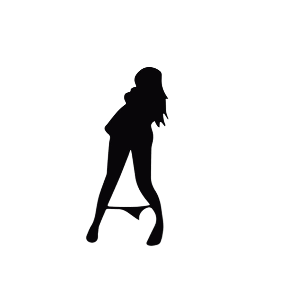 Sexy Woman Sihoutte V4 - Universal Sticker