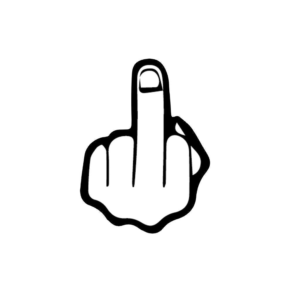 Flip Off (Middle Finger) - Universal Sticker