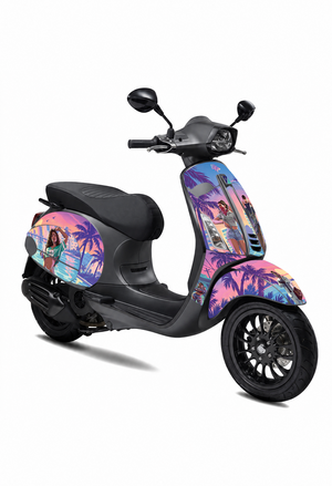 Neon Drive stickerset voor Vespa Sprint