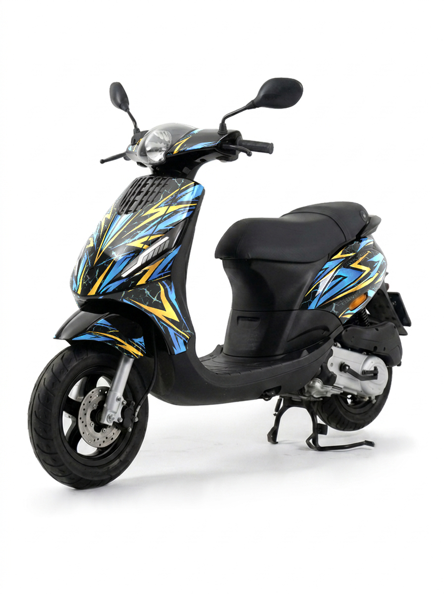 Silverback stickerset voor Piaggio Zip